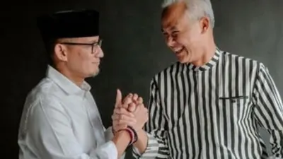 Sandiaga Uno dan Ganjar Pranowo 