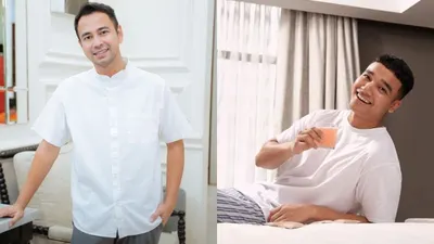 Kolase Foto Raffi Ahmad dan Fadly Faisal