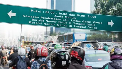 Ilustrasi. Pada hari Selasa, 9 Mei 2023, aturan ganjil genap masih berlaku di beberapa ruas jalan di Jakarta.