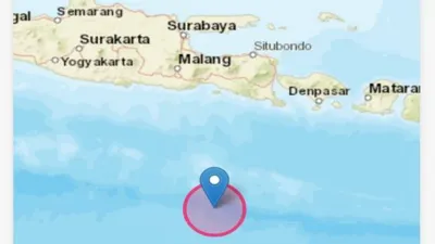 Gempa Bumi M 5,7 Guncang Wilayah Jember Jawa Timur, Kamis (16/3/2023)