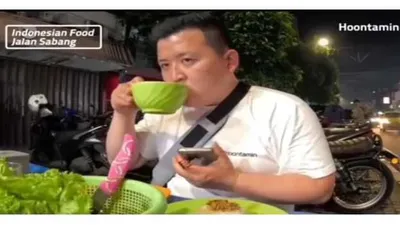 Youtuber Kuliner dari Korea Tak Sengaja Minum Air Kobokan yang Dikiranya Sup