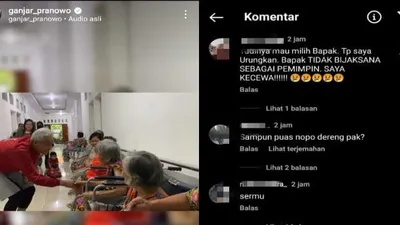  Instagram Ganjar Pranowo Digeruduk Fans Bola