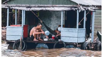 Ilustrasi banjir Jakarta.