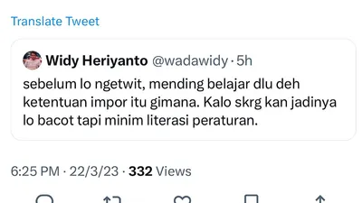 Seorang pegawai Bea Cukai di Kemenkeu bernama Widy Heriyanto viral hujatan dalam utas piala dipungut pajak dengan sebut rakyat babu dan debat dengan developer game.