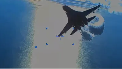 Pesawat Su-27 Rusia Tabrak Drone MQ-9 AS