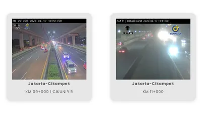 Tangkapan CCTV Tol Mudik 2023