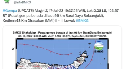 Gempa di Bolaang Uki