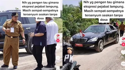 Momen Gubernur Lampung Masih Bisa Senyum Saat Jokowi Sidak Kondisi Jalanan