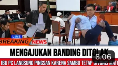 GEGER! Ferdy Sambo Bakal Dihukum Mati Karena Banding Ditolak, Putri Candrawathi Sampai Pingsan, Benarkah?