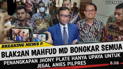 Mahfud MD di Thumbnail YouTube Sebut Soal Jhony G Plate