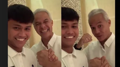 Potret kebersamaan Ganjar Pranowo dan Hokky Caraka