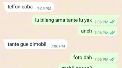 Tangkapan layar isi chat WA AG pada David