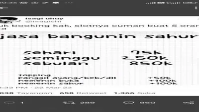 Unik, Jasa Bangunin Sahur yang Bermunculan saat Ramadan