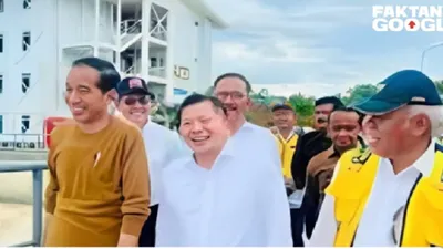 Presiden Joko Widodo dan sejumlah menterinya