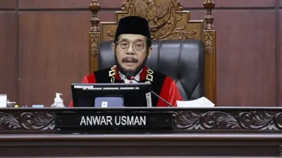 Ketua Majelis Hakim Mahkamah Konstitusi (MK) Anwar Usman 
