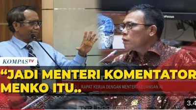 Masinton Pasaribu Dirujak Netizen gara-gara Sebut Mahfud MD Menteri Komentator