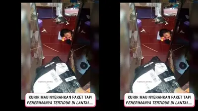 Viral Video Kurir Bangunkan Penerima Paket
