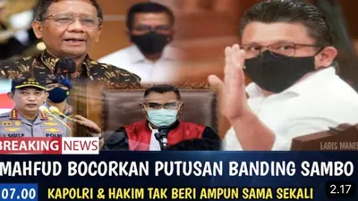 Benarkah Mahfud MD Bocorkan Putusan Banding Ferdy Sambo, Kapolri dan Hakim sampai Murka? Cek Faktanya
