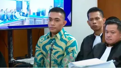 Mario Dandy Satriyo di persidangan.