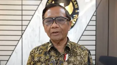 Menteri Koordinator Bidang Politik, Hukum, dan Keamanan (Menko Polhukam) Mohammad Mahfud MD.
