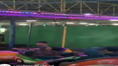 momen kocak seorang nenek ngedrift naik Bom Bom Car dan bikin seru