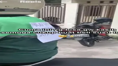Viral Seorang Ibu dalam keadaan hamil besar menjadi driver OJol