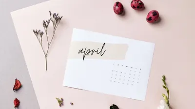 Ilustrasi Kalender Bulan April 2023