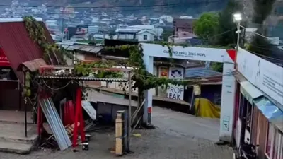 Penampakan Dieng Membeku 