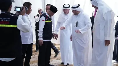 Jelang Kedatangan Jemaah Haji dari Madinah, PPIH Pantau Persiapan Fasilitas Tenda Arafah dan Mina