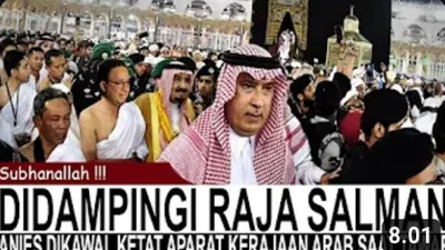 CEK FAKTA: Bak Presiden, Anies Baswedan dan King Salman Dikawal Aparat Kerajaan saat Tawaf