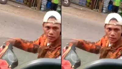 Ngeri, Viral Video Oknum Berseragam Ormas Diduga Lakukan Pemalakan pada Sopir Truk Box di Ranca Bungur Bogor