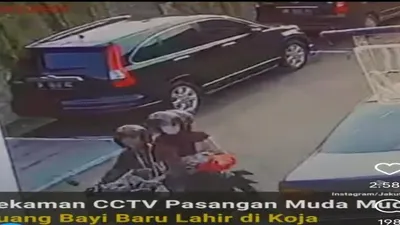 Rekaman CCTV Pasangan Muda Mudi Buang Bayinya