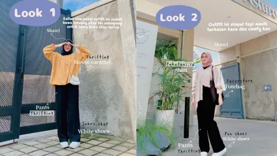 OOTD hijab yang bisa kamu pakai ke kampus.
