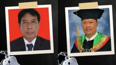 Kolase Rektor Universitas Udayana dan Komarudin