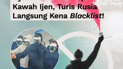 Sandiaga Uno blacklist turis Rusia yang nyalakan bom asap di Kawah Ijen