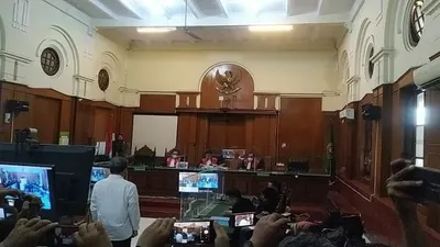 Suasana Sidang Vonis Terdakwa Tragedi Kanjuruhan