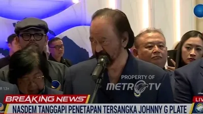 Ketua Umum Nasdem Surya Paloh Buka Suara tentang penahanan Johnny G Plate