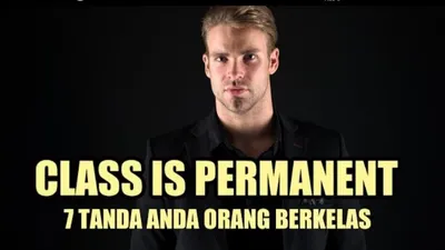 Tanda Orang Berkelas, kamu termasuk?