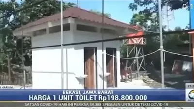 Penampakan Toilet Sekolah di Bekasi dengan anggaran total Rp98 Miliar 