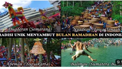 Tradisi Unik Sambut Ramadan di Indonesia