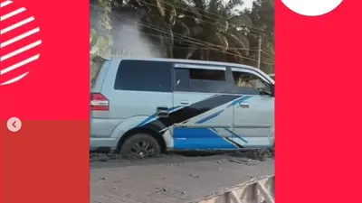 Viral Mobil Terjebak di Tengah Cor yang Masih Basah, Begini Reaksi Para Pekerja