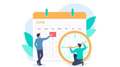 Ilustrasi kalender tanggal merah