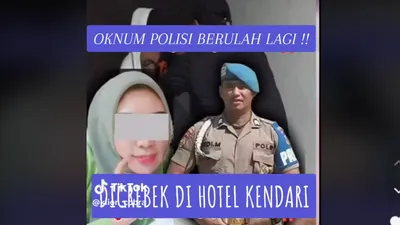 Viral! Video Penggerebekan Oknum Polisi Bripka DM Tengah Selingkuh dengan Istri Orang di Hotel Kendari