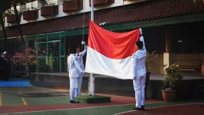 Ilustrasi upacara 17 Agustus