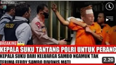 HEBOH! Kepala Suku Tantang Polri Perang Karena Tak Terima Vonis Mati Untuk Ferdy Sambo, Benarkah? Ini Faktanya
