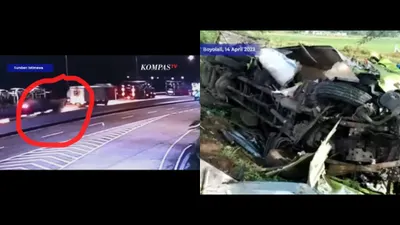 Viral Rekaman CCTV yang Perlihatkan Detik-Detik Kecelakaan Beruntun di Tol Semarang-Solo, 8 Orang Tewas