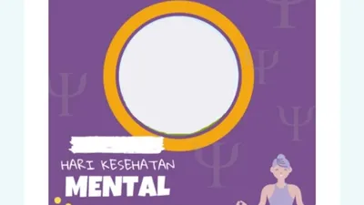 Twibbon Hari Kesehatan Mental Sedunia 2022.
