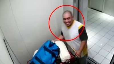 Viral Publik Soroti Aksi Sadis Pembunuh yang Santai Bawa Mayat ke Lift, Polisi: Dia Tersenyum Puas!
