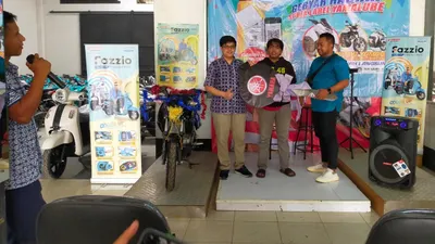 Service Motor dan Beli Oli Yamalube di DETA Bekasi, Warga Bogor Senang Dapat Hadiah Motor Yamaha Vixion 155