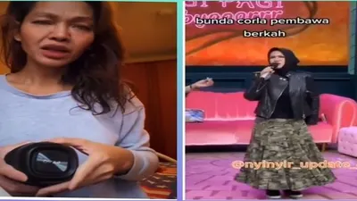 Penyanyi No Coment Tuty Wibowo Ikutan Viral Gara-gara Live Bunda Corla /tangkaplayar @corla_2 dan @rumpi_gosip